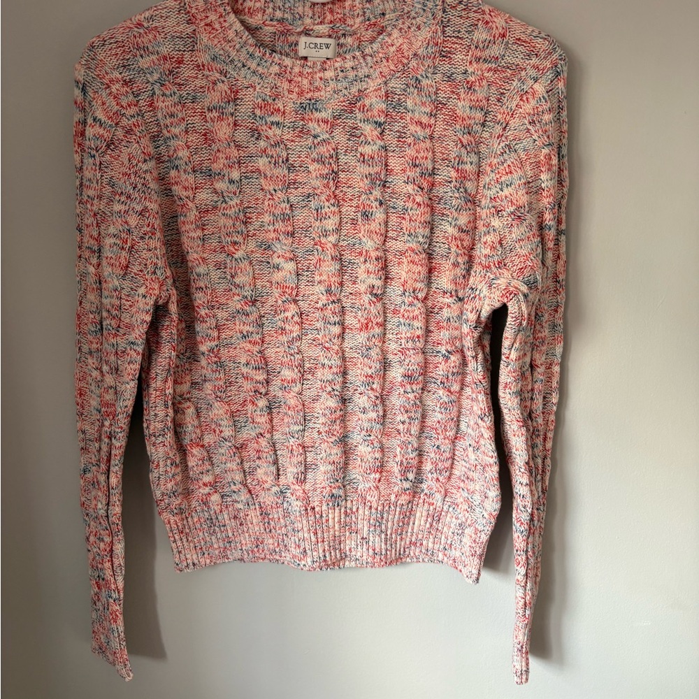 J. Crew Factory Multicolor Crew Neck Sweater